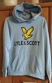 Lyle & Scott  niebieska bluza z kapturem S