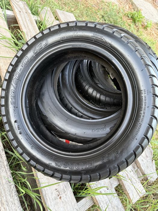 Розпродаж шин для мопедів 10 діаметру 80/90R10, 100/80R10, 3,50-10