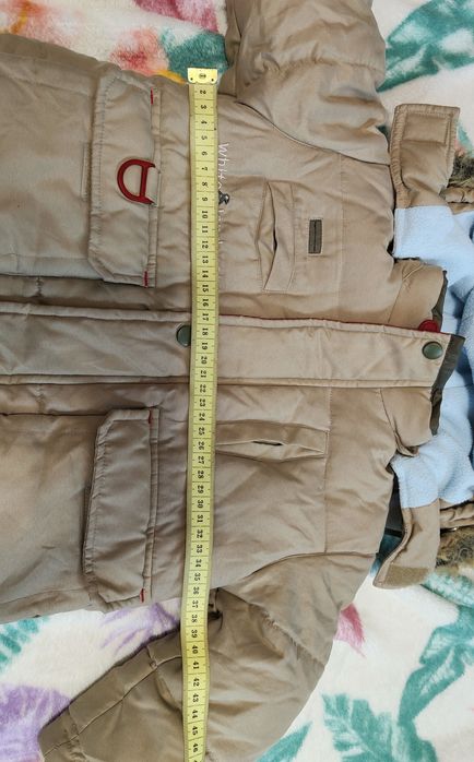 Puchowa, zimowa kurtka rozmiar 80