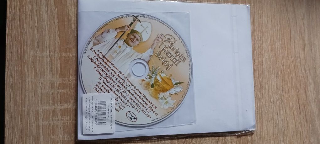 Pamiątka pierwszej Komunii Świętej z płytą CD