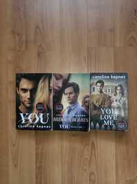 книги англійською Caroline Kepnes "you ","hidden bodies ","you love me