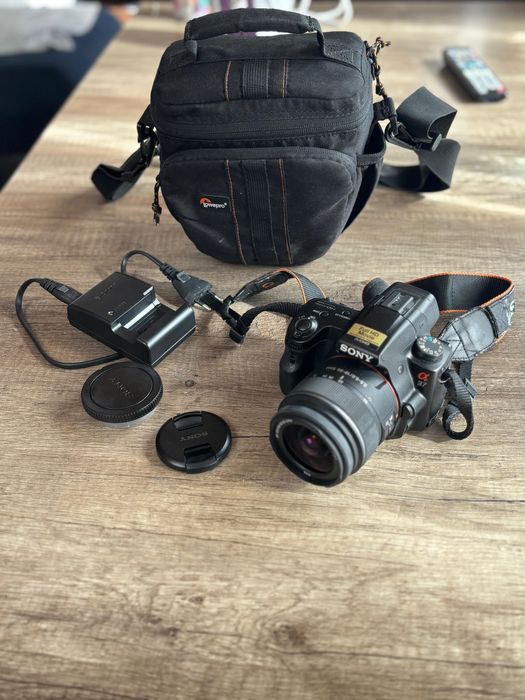 Lustrzanka Sony A37 Uchylny ekran Caly zestaw Super stan