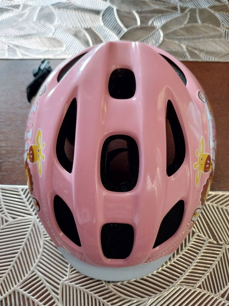Kask rowerowy dziecięcy różowy Btwin baby H300
