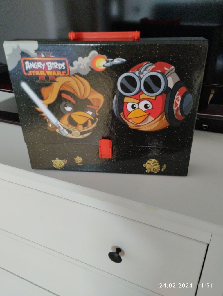 Nowa gruba teczka z rączką Angry Birds Star Wars St.majewski