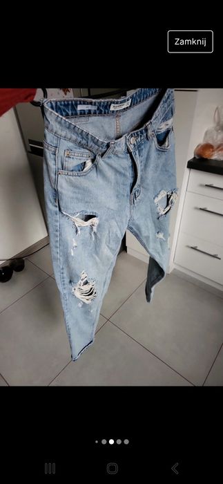 Spodnie wysoki Stan boyfriendy