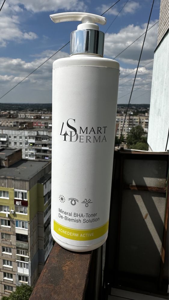 Smart4derma mineral bha acnederm active тонік ексфоліант