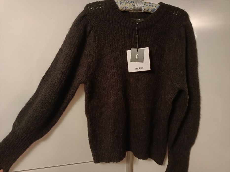 Sweter sweterek czarny object rozmiar M 38