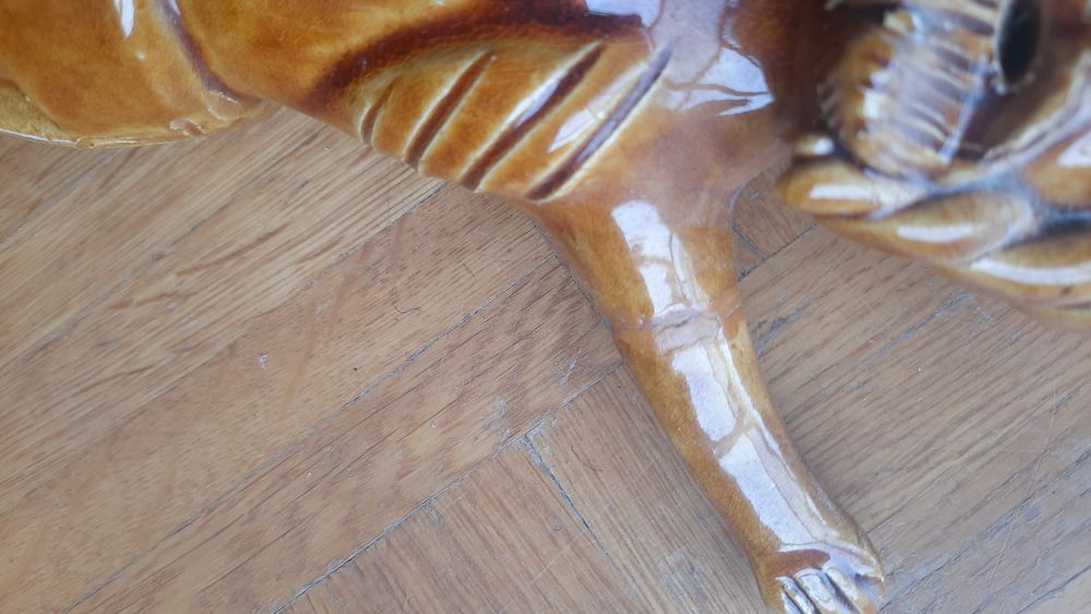 Cristo em barro vidrado Júlia Ramalho