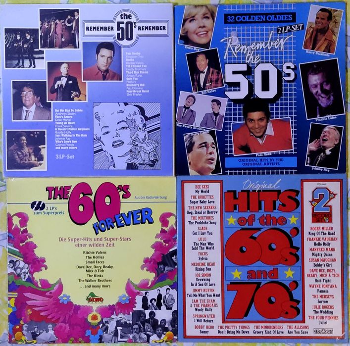 Ретро супезбірники 50-х,60-х,70-х років на вінілових платівках