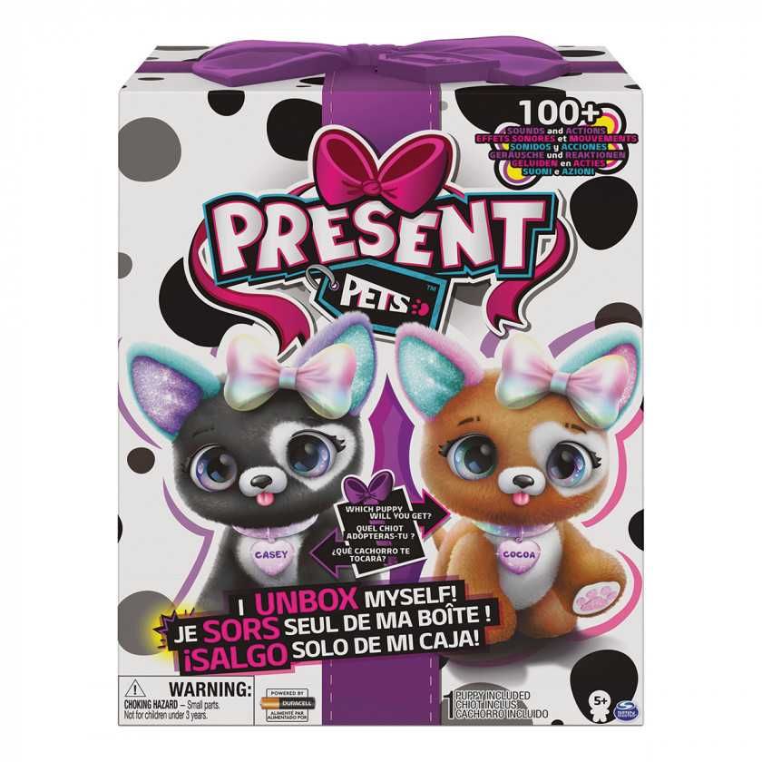 Интерактивная игрушка Present pets Glitter Puppy Spin Master
