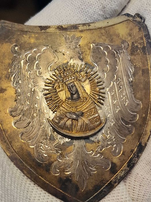 Ryngraf srebro Matka Boska Częstochowska.