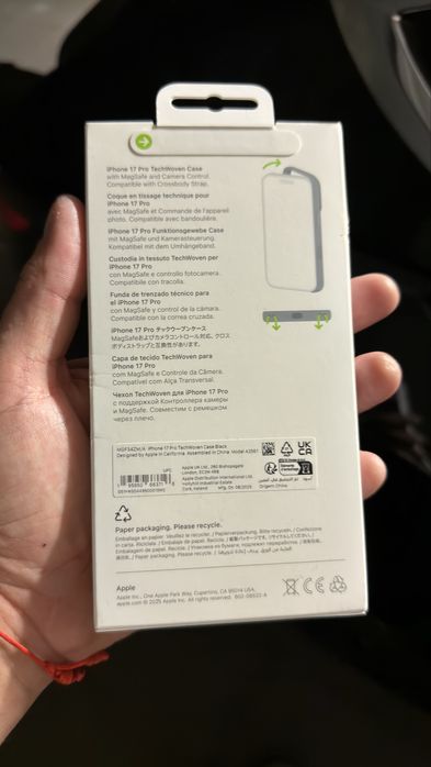 Capa oficial Apple iPhone 17 Pro PRETA