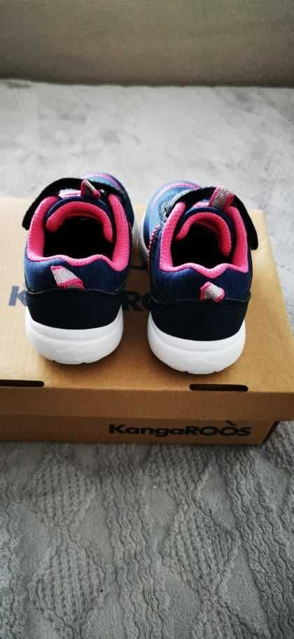 Kangaroos buty sportowe dziewczęce granatowo-różowe r 22 stan idealny