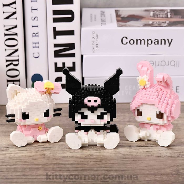 Лего/фігурки Hello Kitty/kuromi/my melodi/хелоу кіті/куромі з коробкою