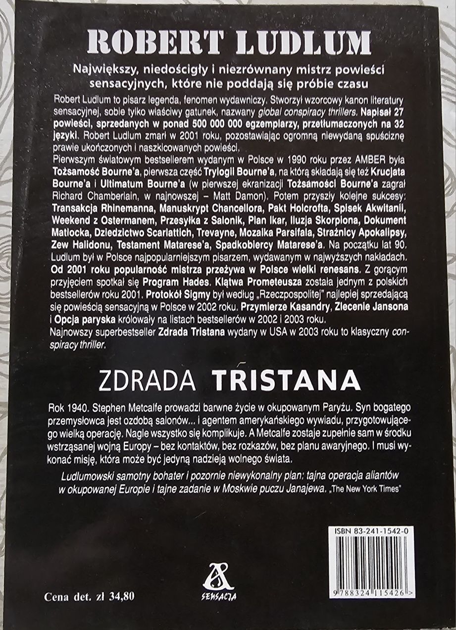 Robert Ludlum, Zdrada Tristana