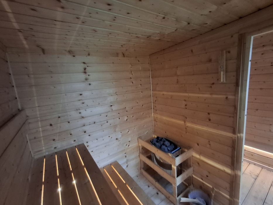Sauna sucha fińska ogrodowa, zewnętrzna Dostępna od ręki!!!