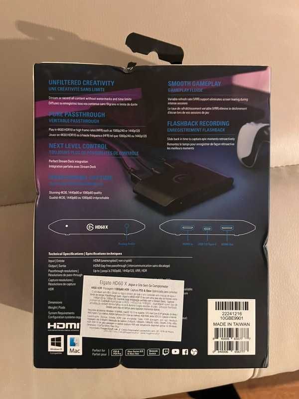 Placa de captura elgato HD60 X por abrir