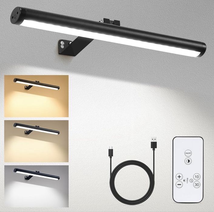 Lampa ścienna CANMEIJIA, zasilane bateryjnie 4000 mAh, z pilotem
