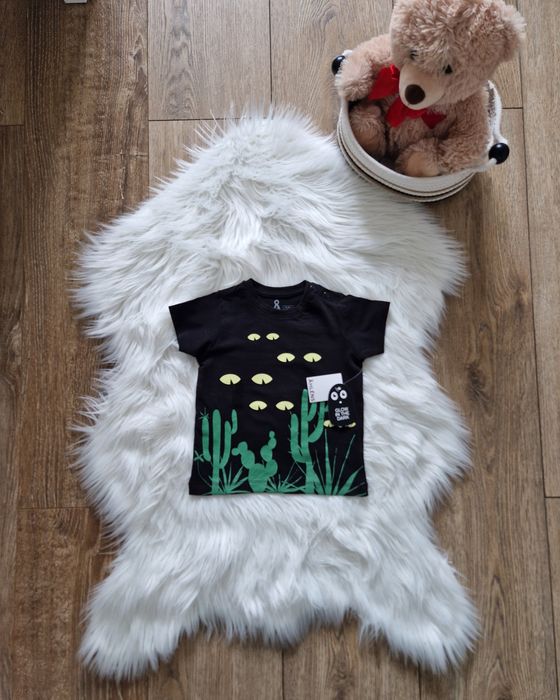 Bluzka z krótkim rękawem Ahlens kaktusy 74-80