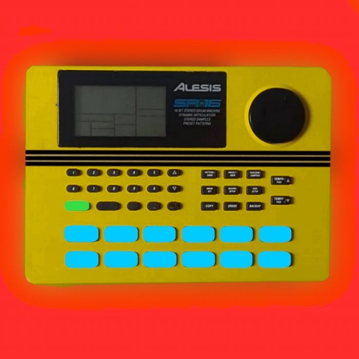 Modding Alesis SR-16 з 90х драм машина drum machine drum pad секвенсор