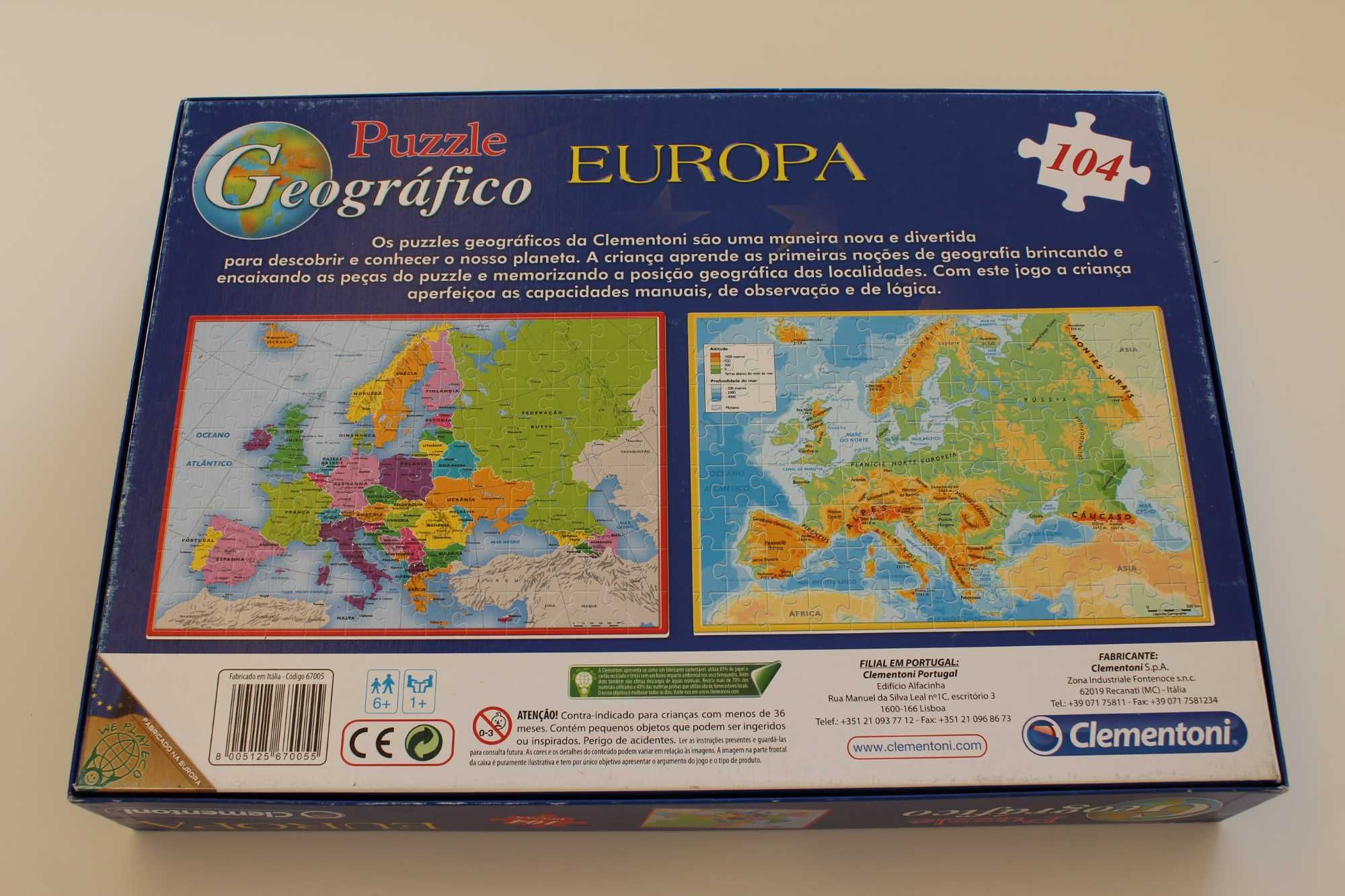 Puzzle Geográfico Europa