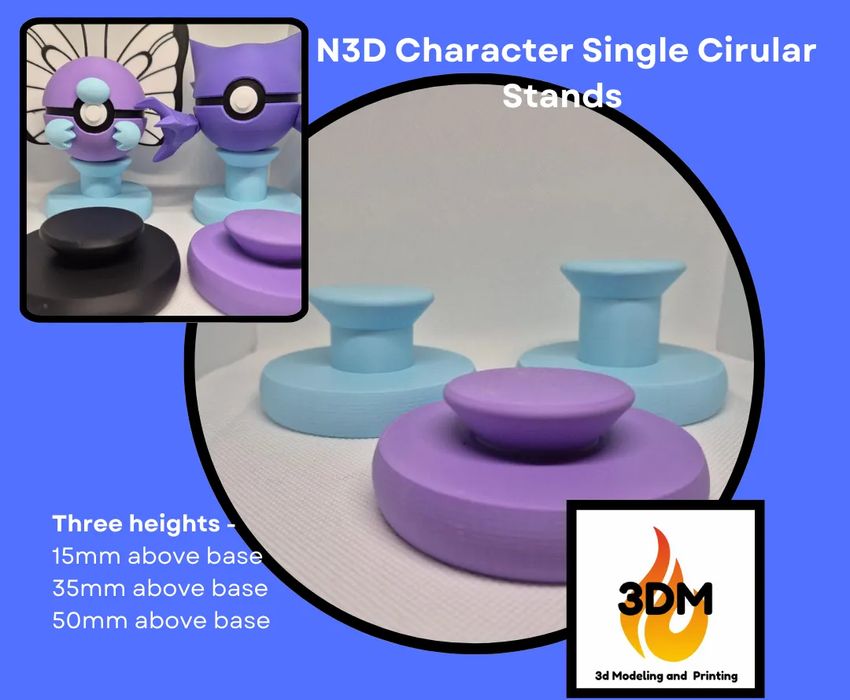 Suporte Circular para Pokebolas 3D