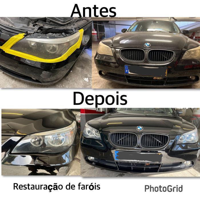 Polimento, restauração de óptica a 15€ cada.