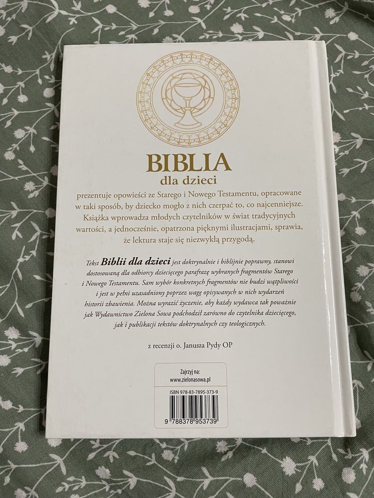 Biblia dla dzieci zielonasowa