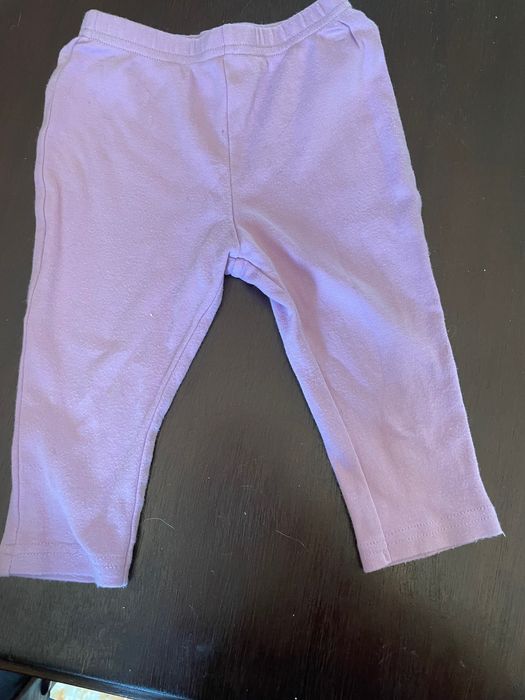 Conj.Túnica lilás/cinzenta de veludo+leggings 12/18 meses