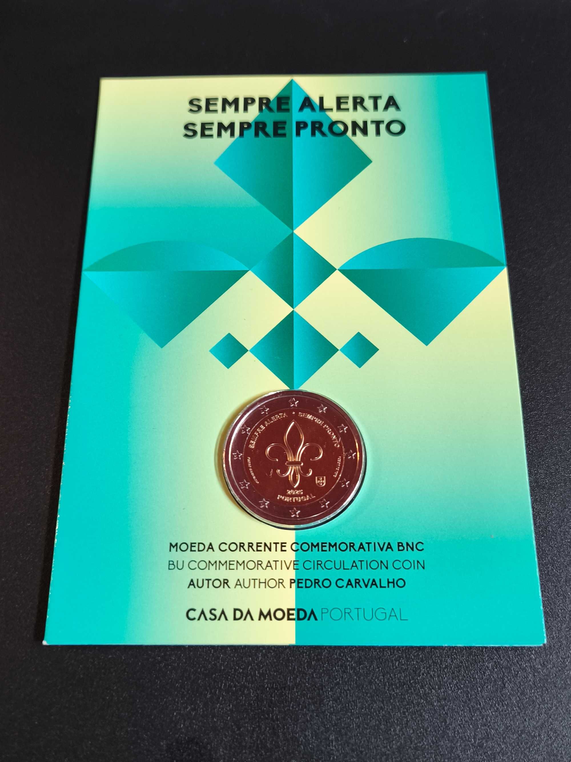 moeda 2€ escotismo 2025 bnc