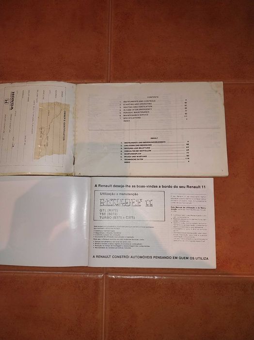 Manual do Proprietário - Honda e Renault
