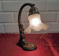 Oryginalna przedwojenna elektryczna lampka fuguralna - biurkowa