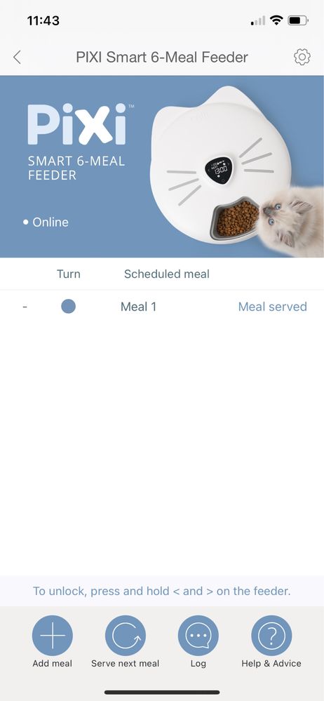 Catit 6 meal pixi smart Dozownik karmy dla kota automatyczny wifi