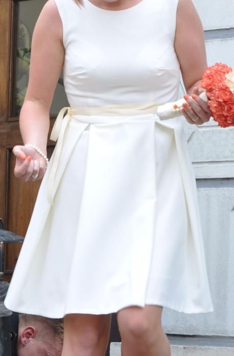 Sukienka ślubna + chrzest wesele poprawiny cywilny ecru