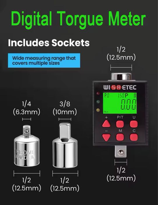 Chave dinanometrica digital alta precisão torque: 0.3-30nm
