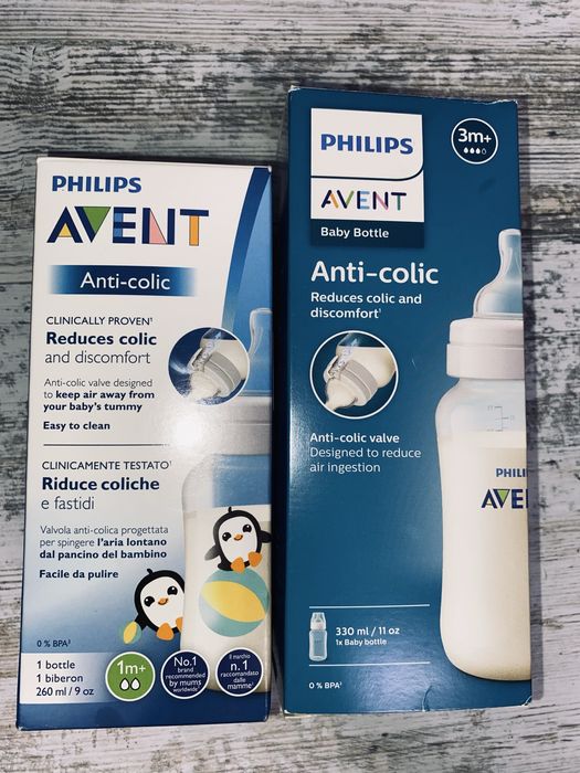 Продам бутилочки, пляшечки філіпс Авент, анті-колікова
