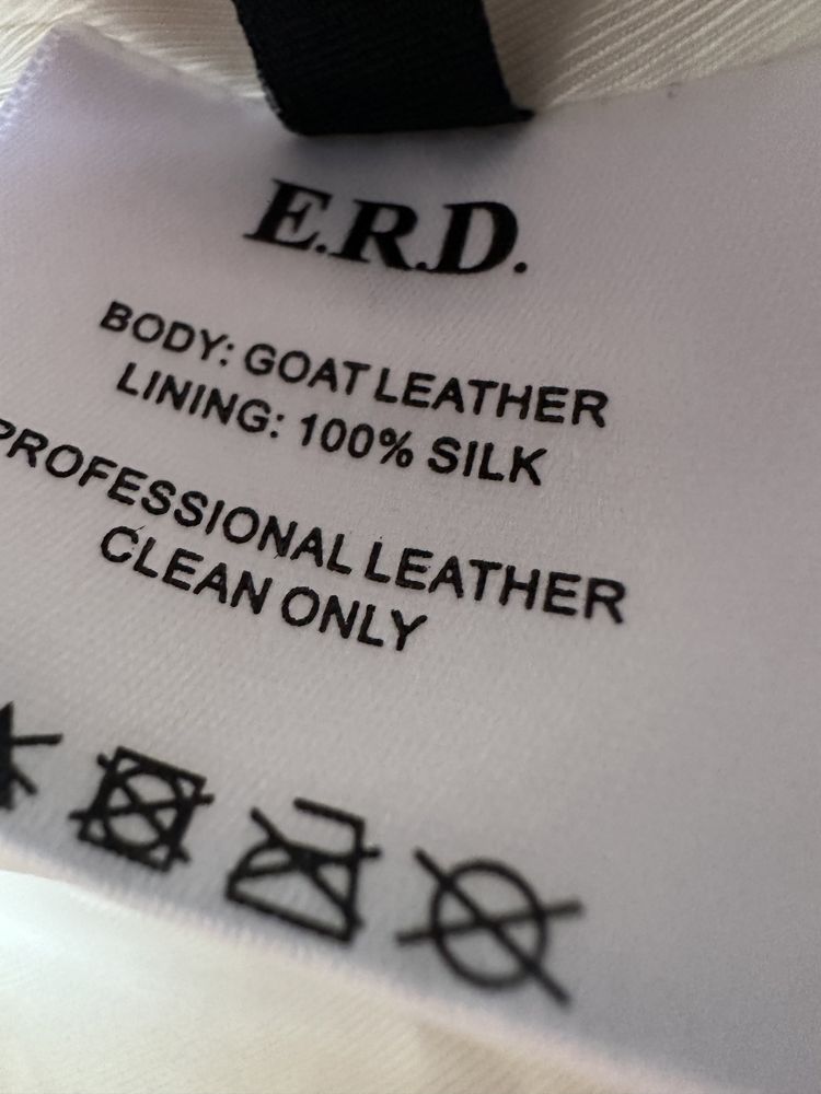Leather Jacket ERD 24SS White