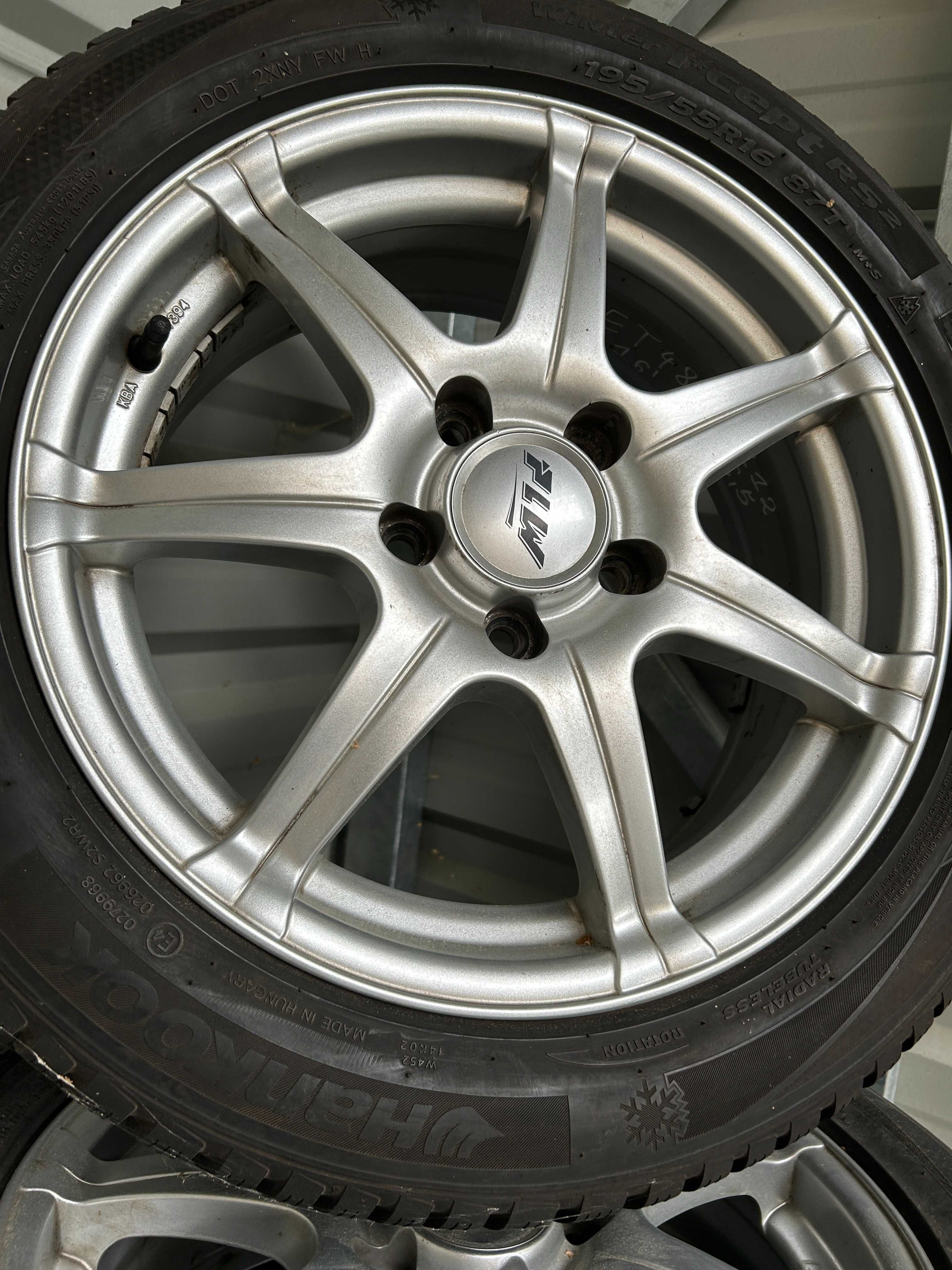 Koła alufelgi PLW z oponami Hankook 16" VW SKODA MERCEDES AUDI SEAT