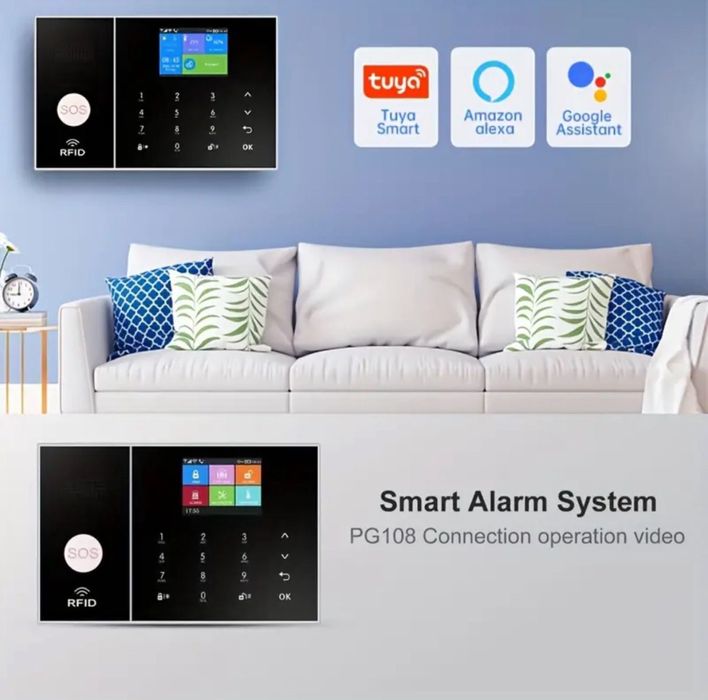 Kit de alarme antirroubo sem fios 4G WIFI com painel de ecrã tatil