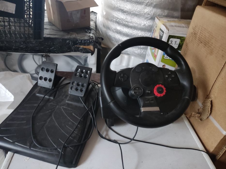 Руль Logitech driving force GT с педалями