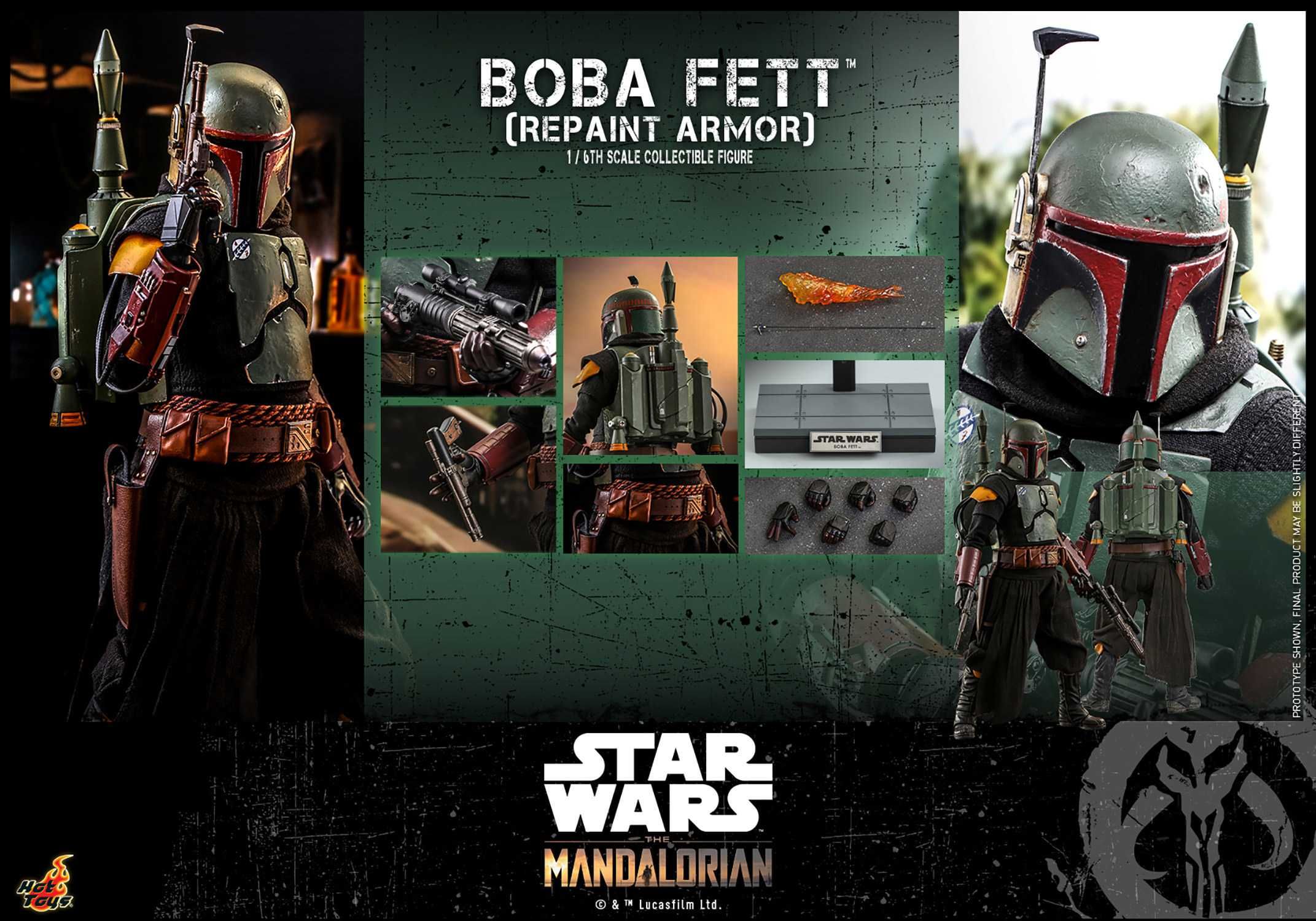 Фігурка Hot Toys 1/6 STAR WARS – Boba Fett Repainted Armor, Боба Фетт