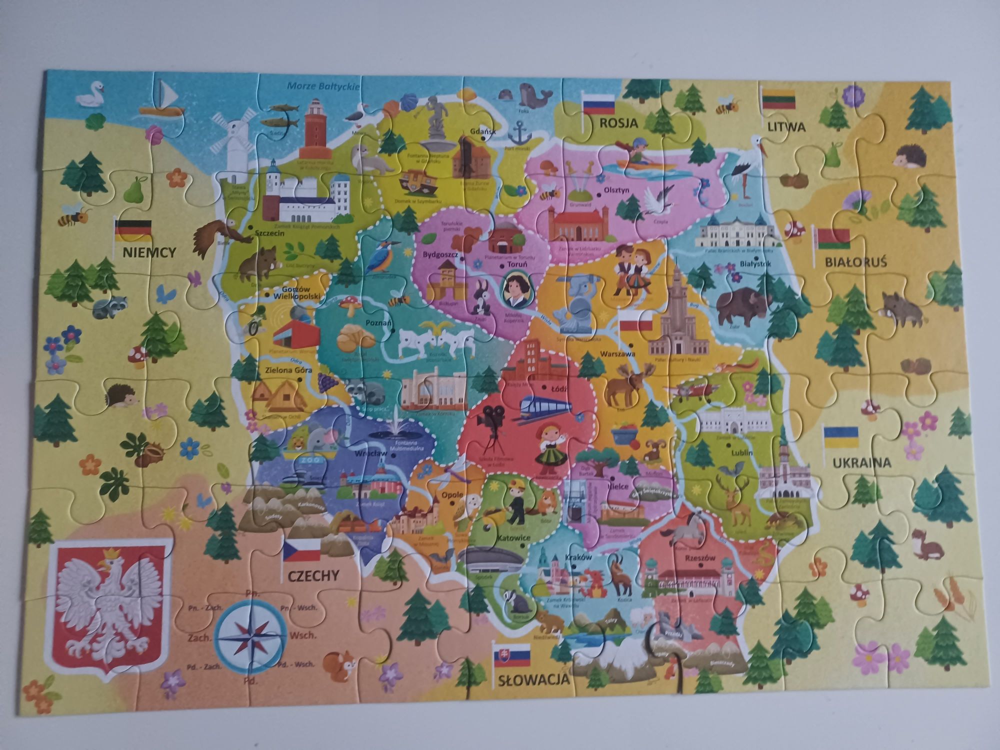 Edukacyjne Puzzle Mapa Polski Trefl