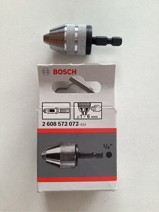 Uchwyt zaciskowy wiertarski Bosch na Hex 1/4 do zakrętarek