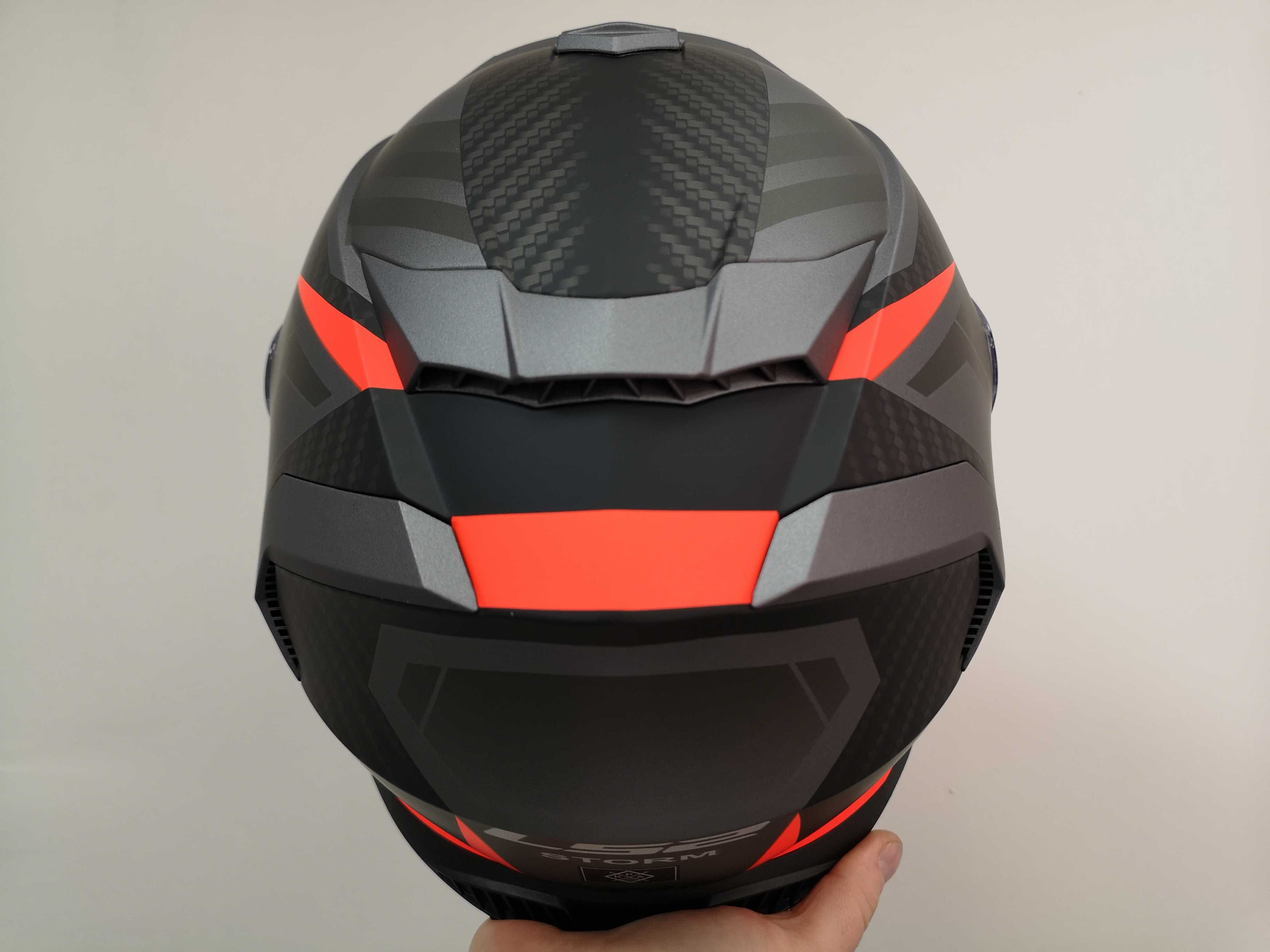 HIT! Kask z Blendą i Pinlockiem LS2 FF800 Storm 2 RACER Fluo Orange