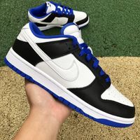 Кросівки Nike Dunk Low White Black Royal Найки Данки чорні білі сині