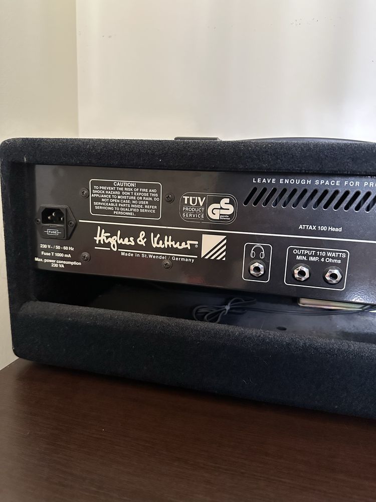 Hughes&Kettner Attax100 Head Blue Carpet + footswitch