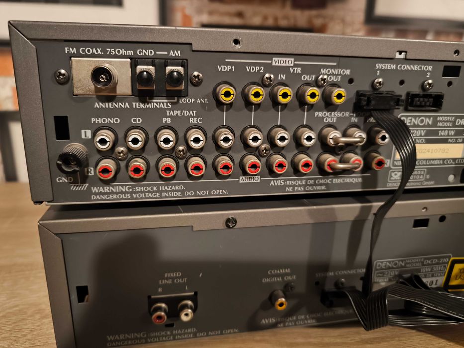 Wieża DENON DRA-210 + DCD-210 - cd ma nowy laser - brak pilota