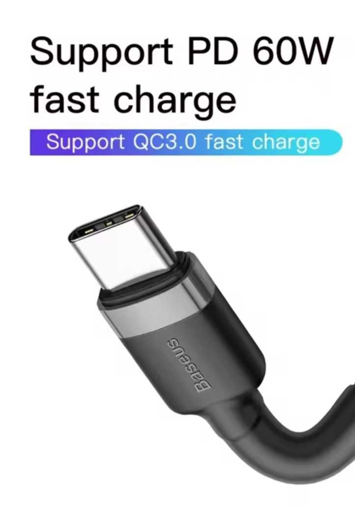 Кабель зарядний Type C  - Type C  Baseus