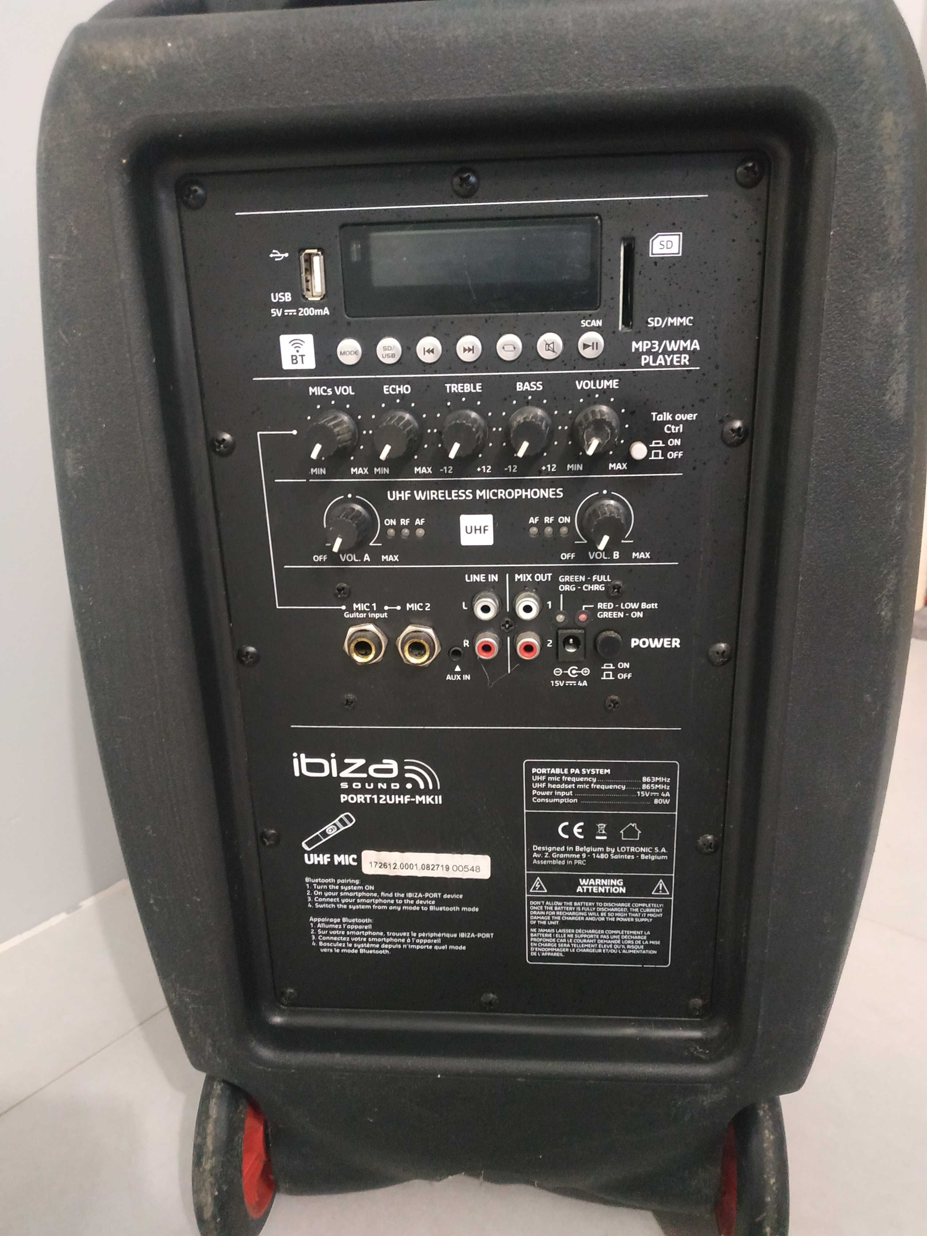 Głośnik Ibiza PORT12UHF-MK2
