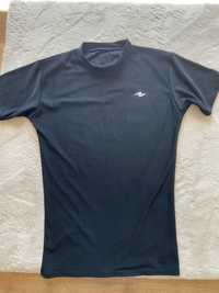 Czarna koszulka sportowa męska elastyczna L